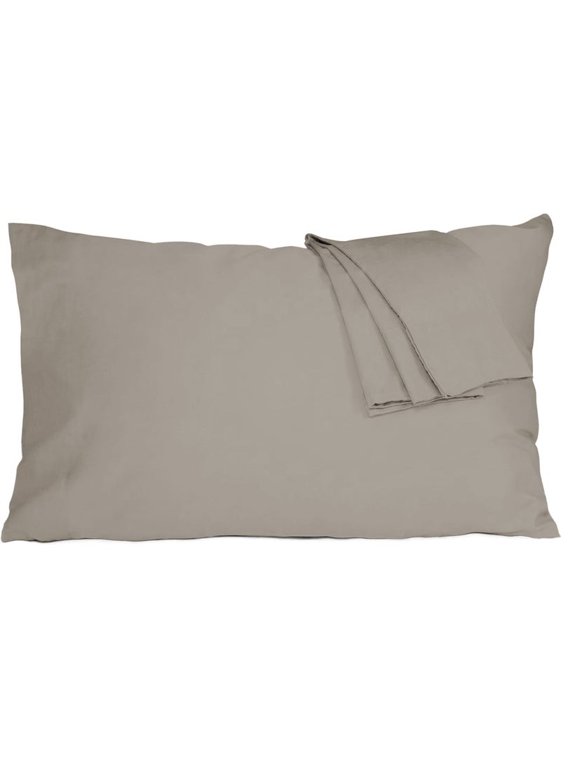 Master Home Textile Cotton Pillowcases- Breathable, Easy to Wash, Standard Size 50 x 75cm, Set of 2 Pack, with Envelope Closure  - Image 1