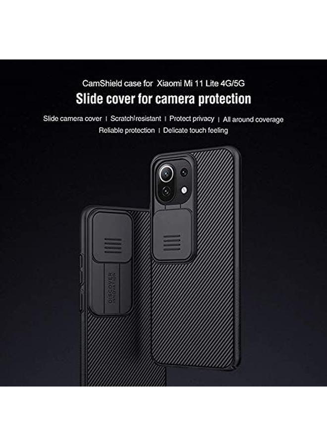 erorex For Xiaomi Mi 11 Lite 4G 5G 11 Lite 5G Ne Case Protective Cover With Camera Protector Hard Pc And Tpu Ultra Thin Anti Scratch Phone Case For Xiaomi Mi 11 Lite 4G 5G Mi 11 Lite Black - Image 2