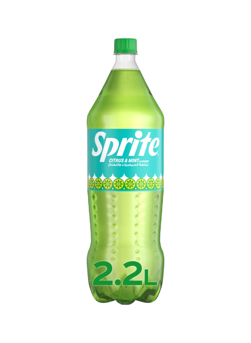Sprite Citrus Mint Carbonated Soft Drink Bottle 2.2L - Image 1