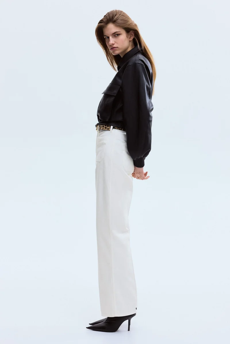 H&M Straight Leg High Waist Jeans