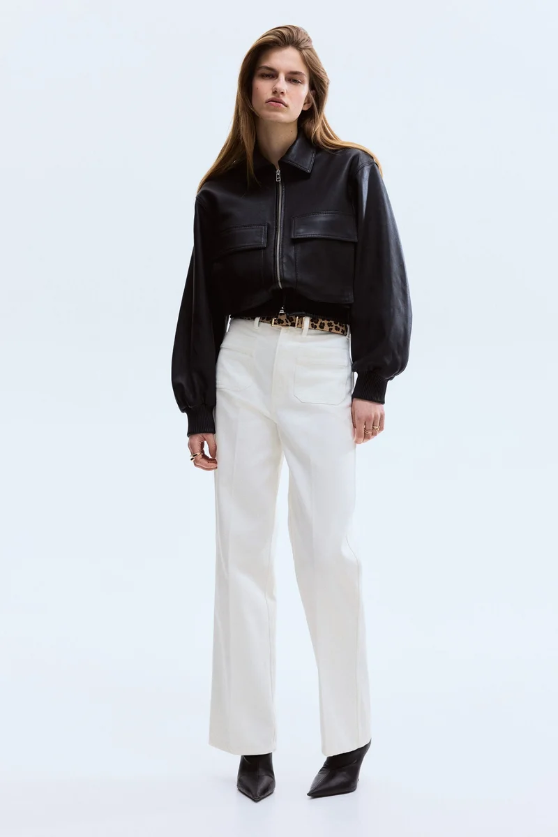 H&M Straight Leg High Waist Jeans