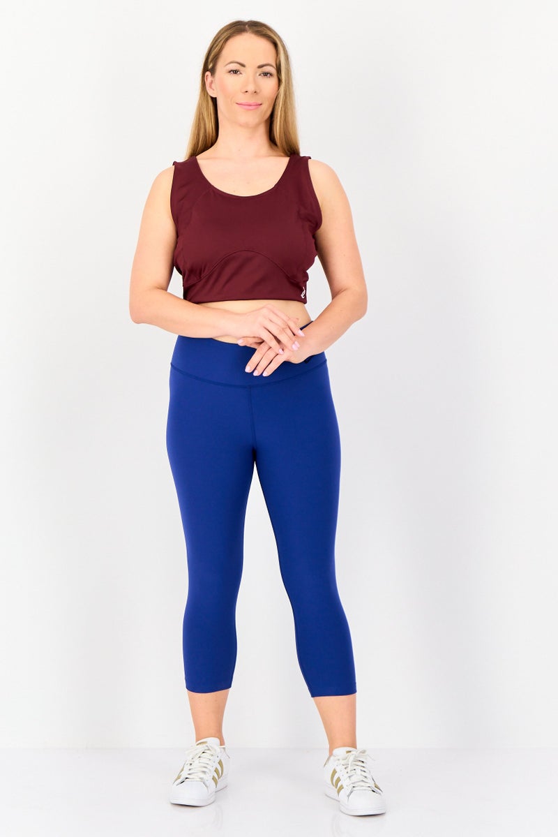 Juicy Couture Women Non Padded Training Sports Bra, Maroon - Image 4