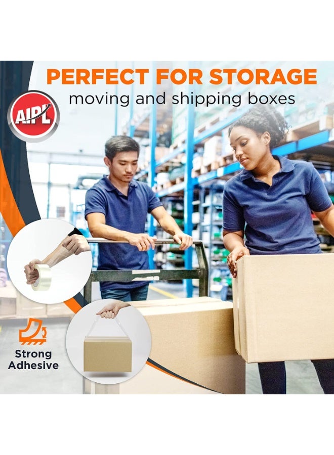 AIPL BOPP Packaging Clear Tape - 48MM X 50 Meter| Pack Of 6 | For Packaging, Decorating And DIY Works - Image 3