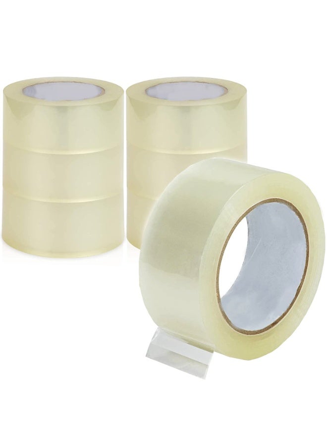 AIPL BOPP Packaging Clear Tape - 48MM X 50 Meter| Pack Of 6 | For Packaging, Decorating And DIY Works - Image 1