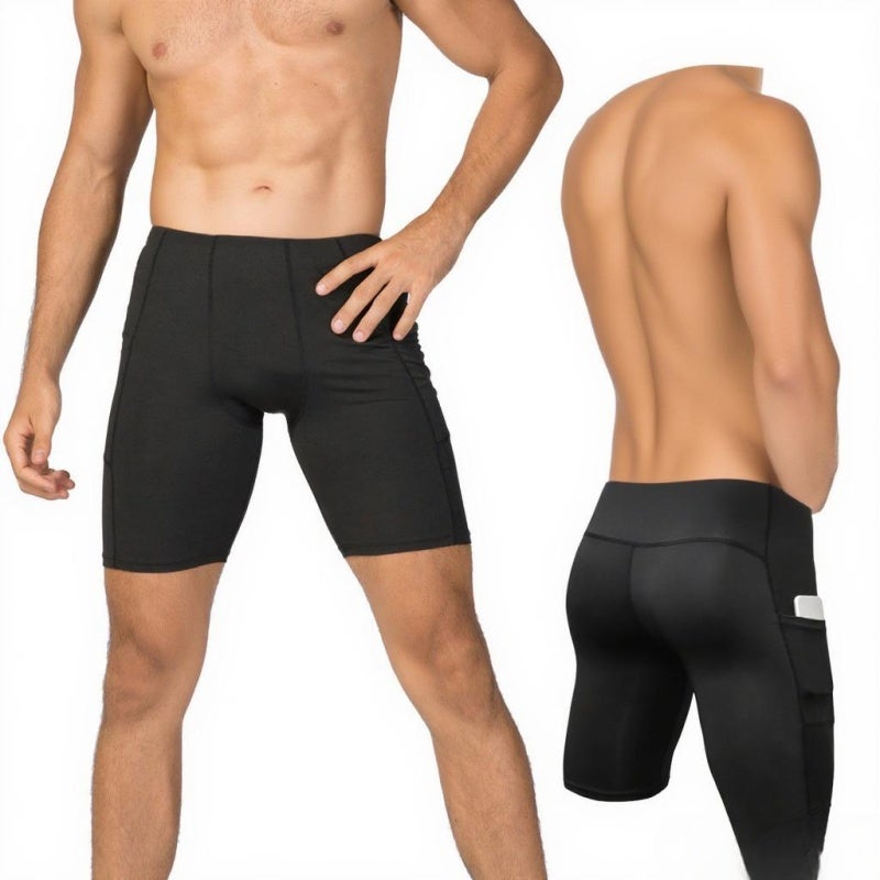 3 Pack Men Sports Shorts Active Workout Underwear with Pocket - Image 3
