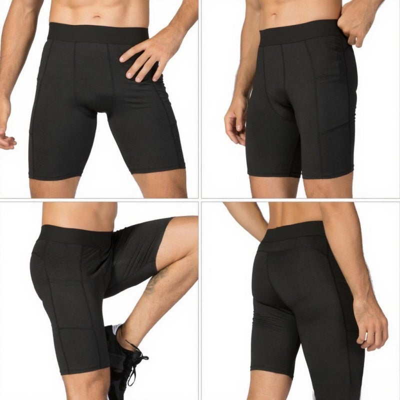 3 Pack Men Sports Shorts Active Workout Underwear with Pocket - Image 4