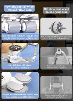 ULHYC Abdominal Roller with Temporary Elbow Brace and Mobile Phone Holder  - Image 2
