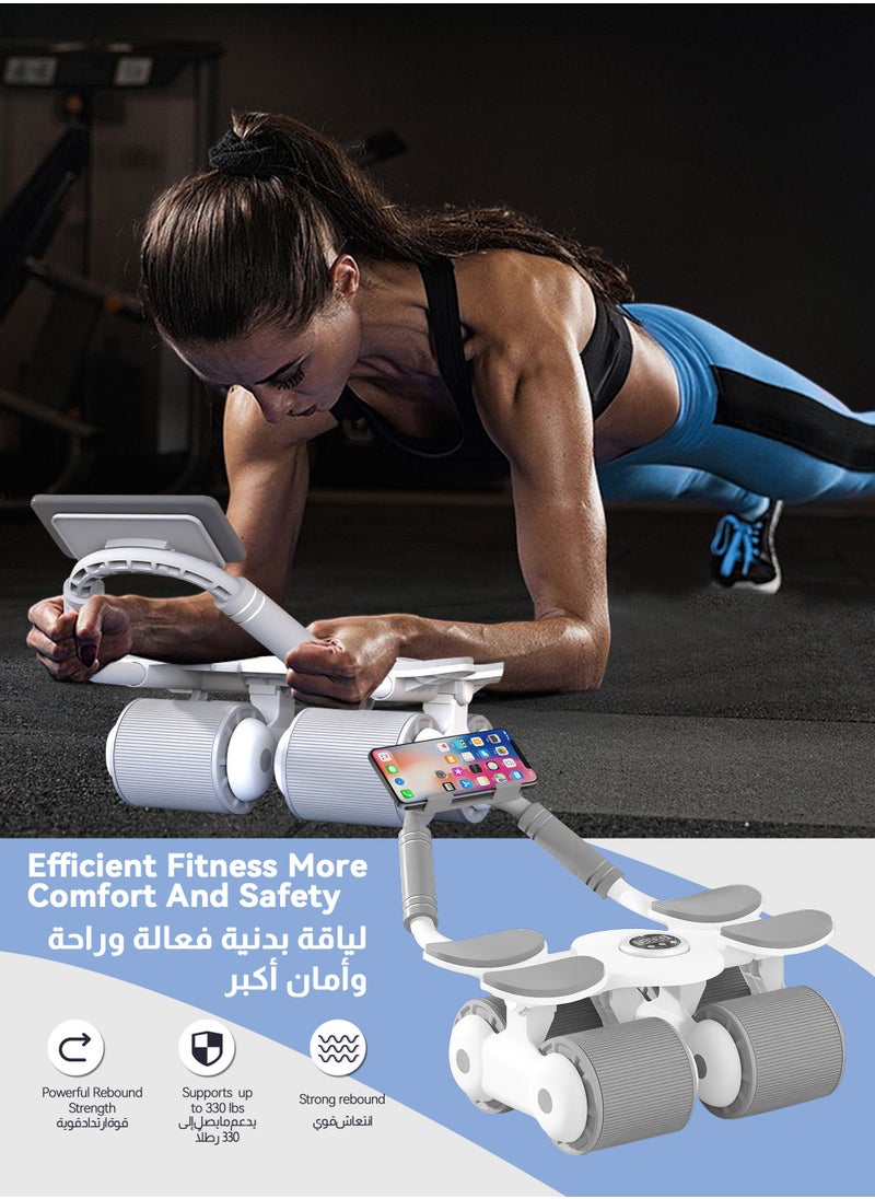 ULHYC - Abdominal Roller with Temporary Elbow Brace and Mobile Phone Holder - Image 1
