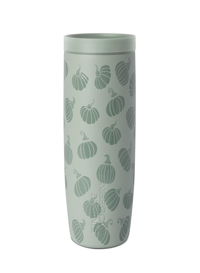 Simple Modern Halloween Signature Voyager | 16oz Travel Coffee Mug Tumbler with 360° Lid | Gifts for Women Men | Ceramic-Lined Insulated Stainless Steel Cold Brew Iced Coffee Cup | Gourdgeous Green - Image 1
