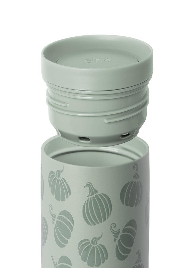 Simple Modern Halloween Signature Voyager | 16oz Travel Coffee Mug Tumbler with 360° Lid | Gifts for Women Men | Ceramic-Lined Insulated Stainless Steel Cold Brew Iced Coffee Cup | Gourdgeous Green - Image 5