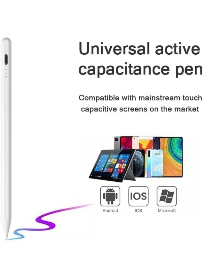 Salab Universal Stylus Pen for Touch ScreensTip Magnetic iPad Pencil Rechargeable Tablet Pencil Active Stylus Pen for Android,iPad,Pro,Air,Mini,iPhone,Samsung,Lenovo,iOS,and Other Smartphone Devices - Image 2