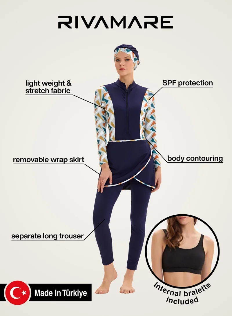 Rivamare  Vaaya Burkini 5-Piece Modest Swimwear Set for Women | Best Price UAE