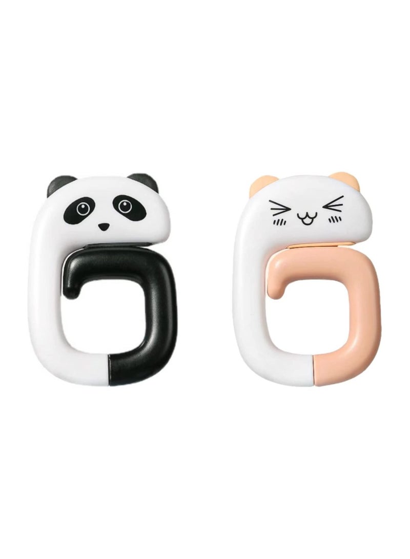 Y&D 2pcs Handbag Hook Desktop Bag HolderPortable HookFoldable Ladies HookSchool on DeskSuitable for Restaurant Cafe School Library - Image 1