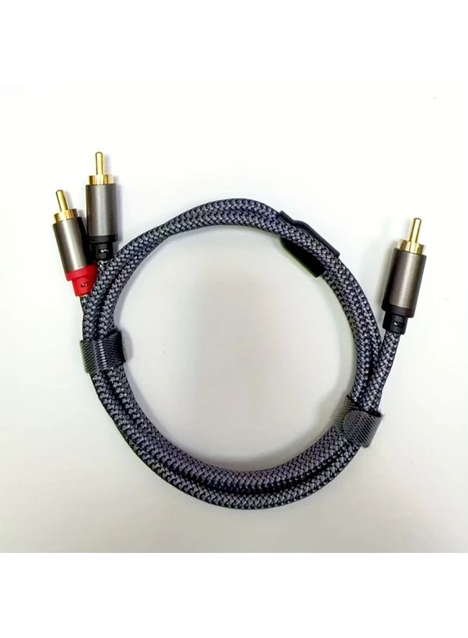 كابل صوت محوري RCA ذكر إلى ذكر غير محمي 19.69 بوصة موديل 2025 - Image 1
