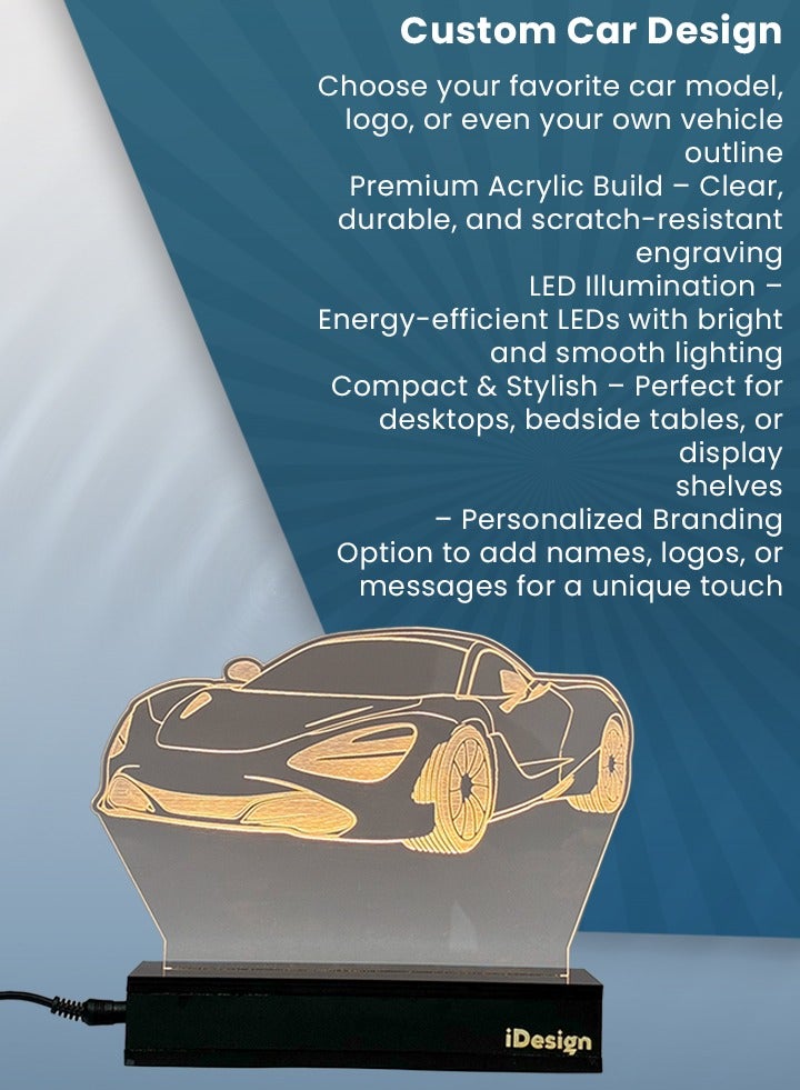 IDesign Customized Car Design LED Stand - Image 3