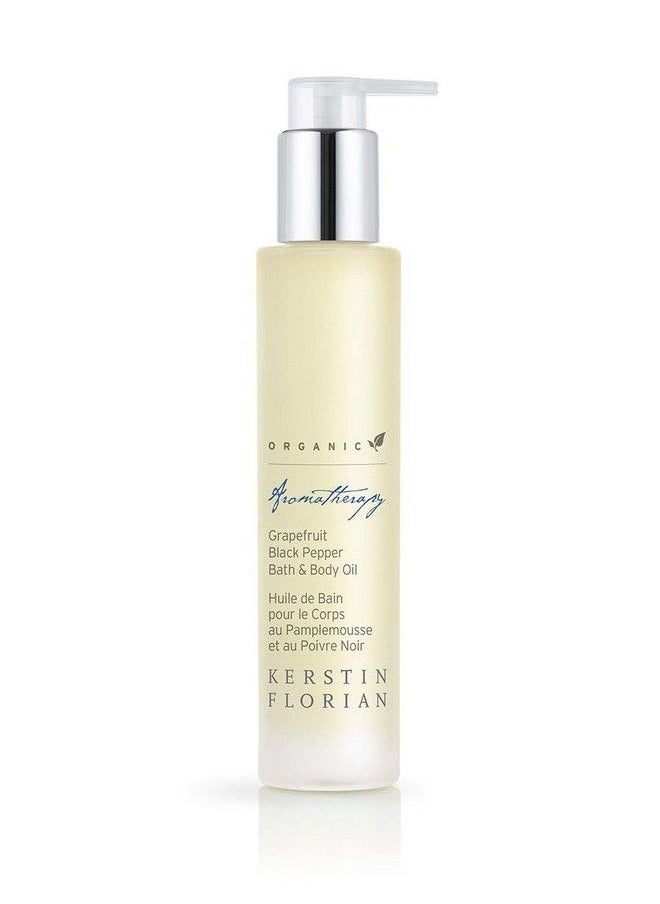 Kerstin Florian - Organic Grapefruit Black Pepper Bath & Body Oil Nutrientrich Moisturizer With Coconut And Jojoba Oil (3.4 Fl Oz) - Image 1