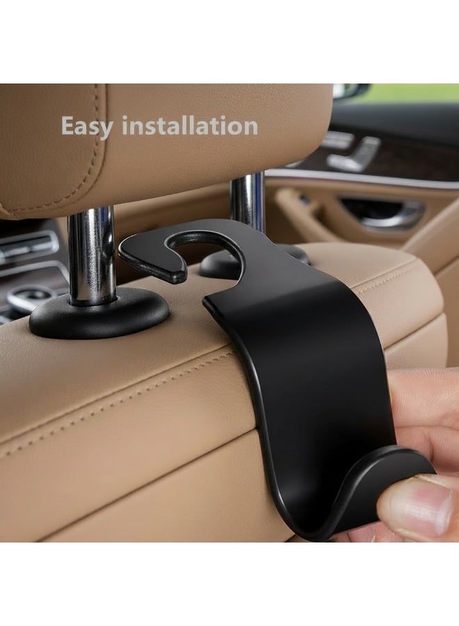 Dunekart Car Backseat Headrest Hooks Organizer | Nylon & Plastic Hanging Hooks for Handbags, Grocery Bags & Accessories - Image 5