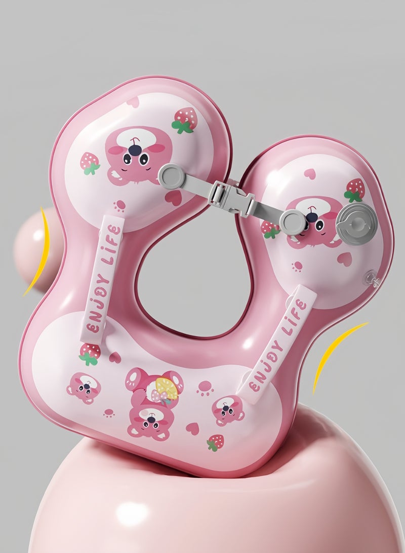 ENJOY LIFE Compression Inflatable Baby Swim Flotation Baby Swim Newborn Pool Flotation Swim Ring Baby Soft Waterproof Swim Ring is adjustable and suitable for babies aged 15-36 months - Image 2