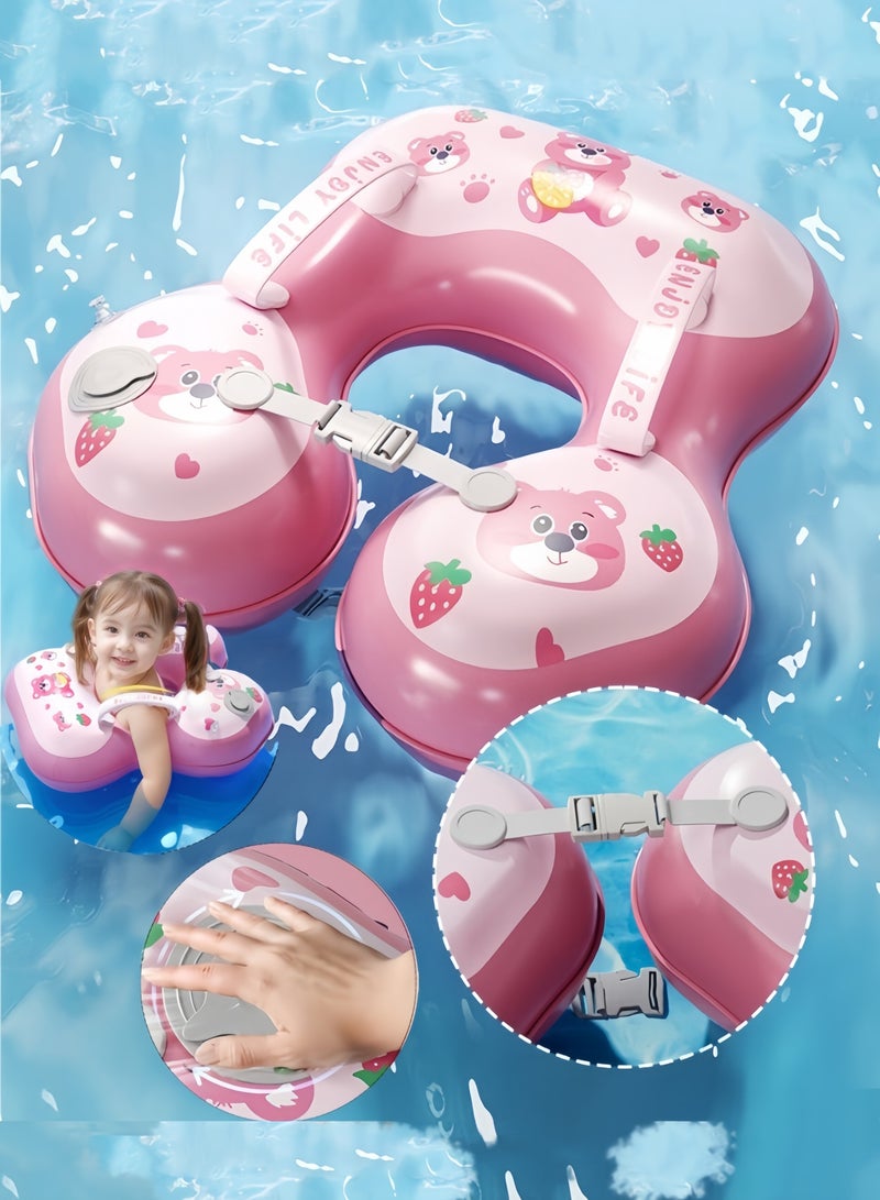 ENJOY LIFE Compression Inflatable Baby Swim Flotation Baby Swim Newborn Pool Flotation Swim Ring Baby Soft Waterproof Swim Ring is adjustable and suitable for babies aged 15-36 months - Image 1