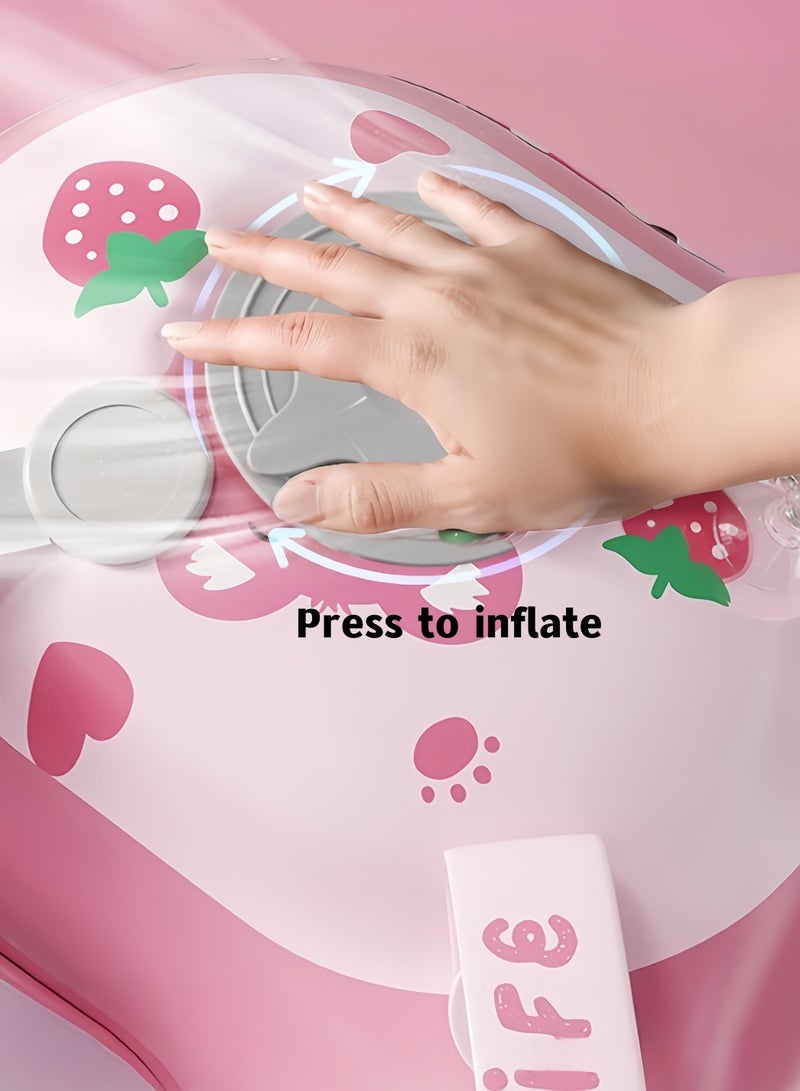 ENJOY LIFE Compression Inflatable Baby Swim Flotation Baby Swim Newborn Pool Flotation Swim Ring Baby Soft Waterproof Swim Ring is adjustable and suitable for babies aged 15-36 months - Image 3