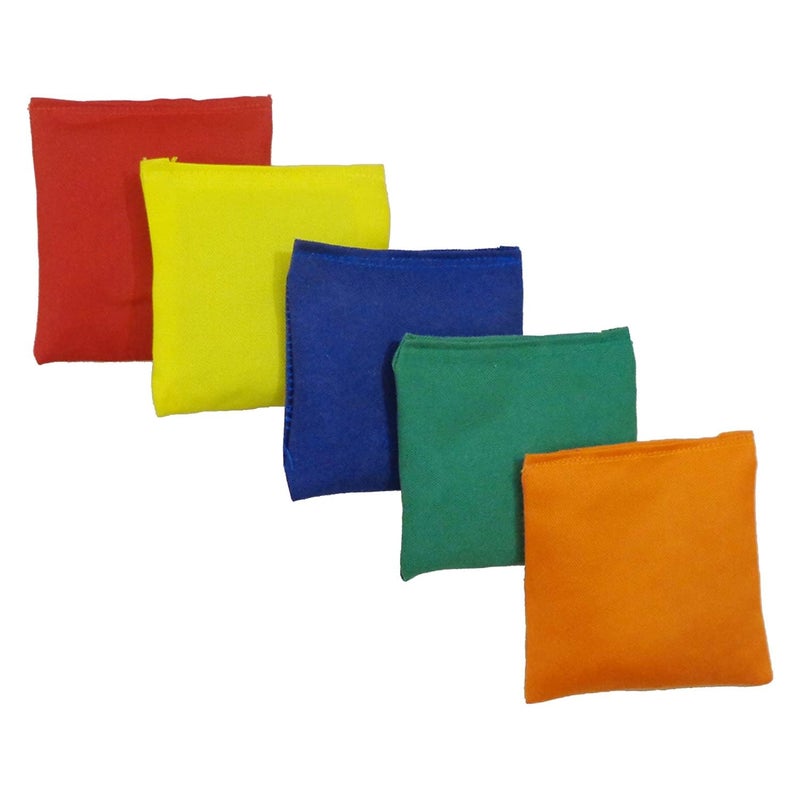 Cougar Mini Toy Cotton Educational Bean Bags with Superior and Premium Cotton Fabric for Hand Toss Games and Kids Fun Activities (Pack of 4) 10 cm x 10 cm - Image 1