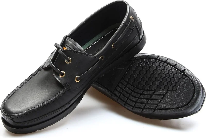 Fast Step Genuine Leather Black Men's Loafer Shoes 628madaxfast