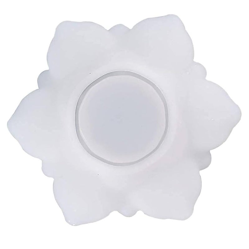 Oytra Oytra Resin Art Mould Silicone for Lotus Candle Tealight Holders DIY Art and Craft for Home Decor Beginners Artists Professionals for Gifting  - Image 1