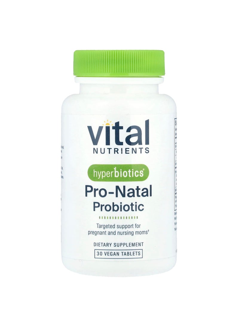 Vital Nutrients Hyperbiotics, Pro-Natal Probiotic, 30 Vegan Tablets