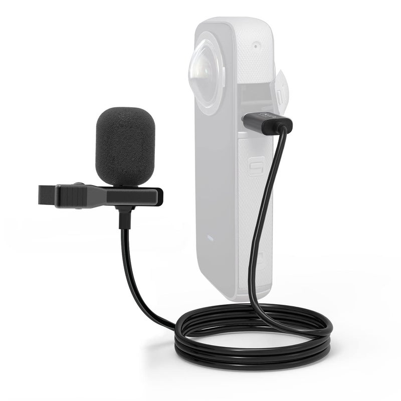 Cubilux MLC-6 Microphone Compatible with Insta360 ONE X2/X3 and ONE RS 1-Inch 360 - Image 1