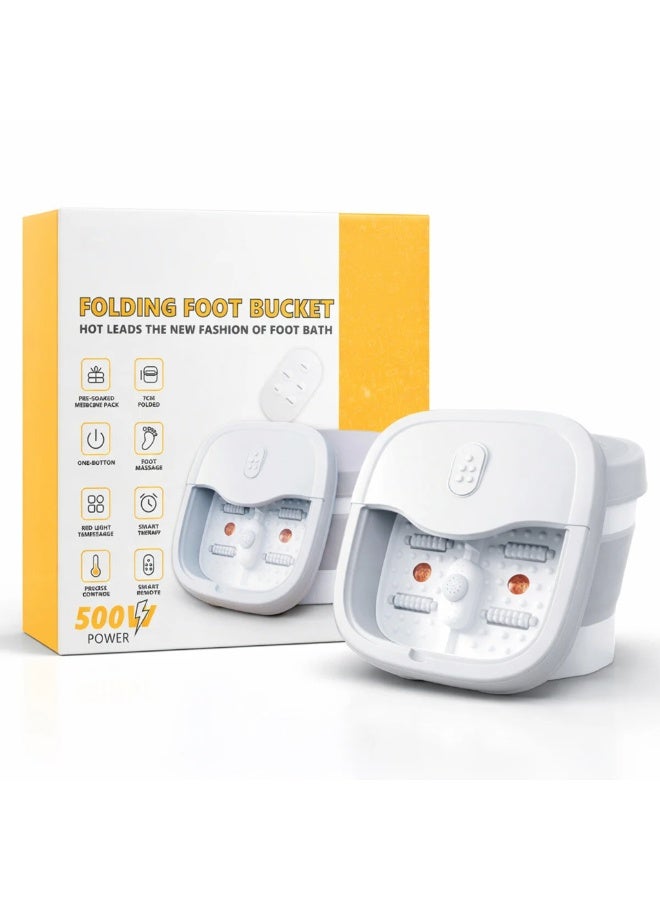 Cady One Foldable foot massager with 500W water heating, foot massager with rotating roller technology, equipped with a smart timer and remote control, suitable for relaxation and comprehensive foot care. - Image 4