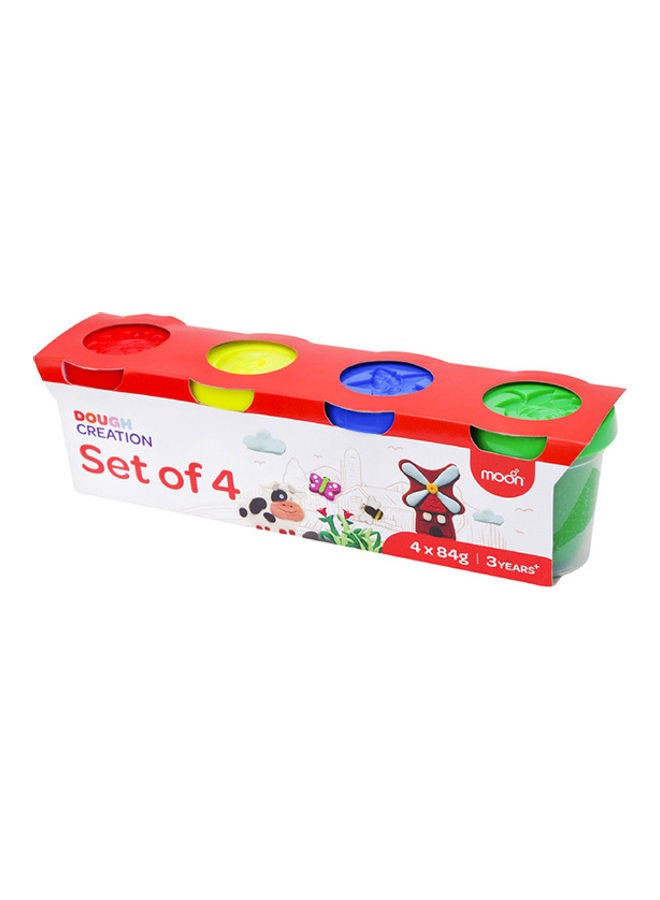 Moon Dough Creations Set Of 4 To 3 Years And Above Diy Clay Toys - Image 1