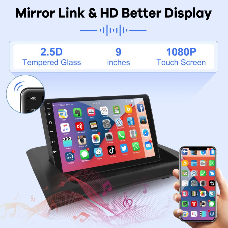 EKAT [2G+64G] Car Radio for BMW X3 E83 2004 2005 2006 2007 2008 2009 2010 2011 2012, Android 13 Touch Screen Car Play Stereo, Carplay/Android Auto/EQ Audio/Bluetooth/SWC - Image 5