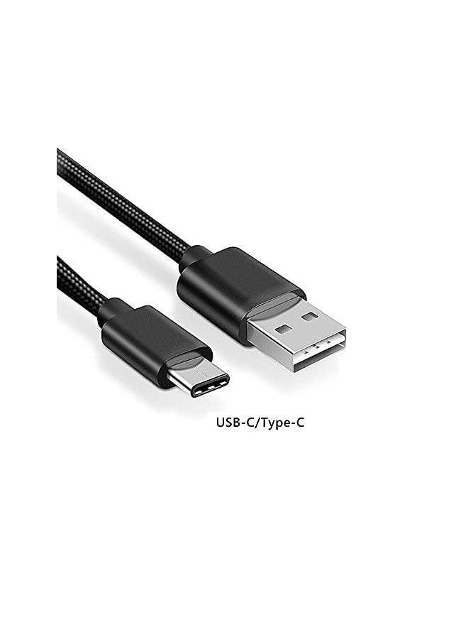 erorex - 3M Ft Charger Cable Type C Charging Cord For Sony Xm4 Xm3 Wh 1000Xm4 Wf 1000Xm4 Wh 1000Xm3 Wh Ch510 Wh Ch710N Wh Xb900N Wf 1000Xm3 Headphones Black - Image 1