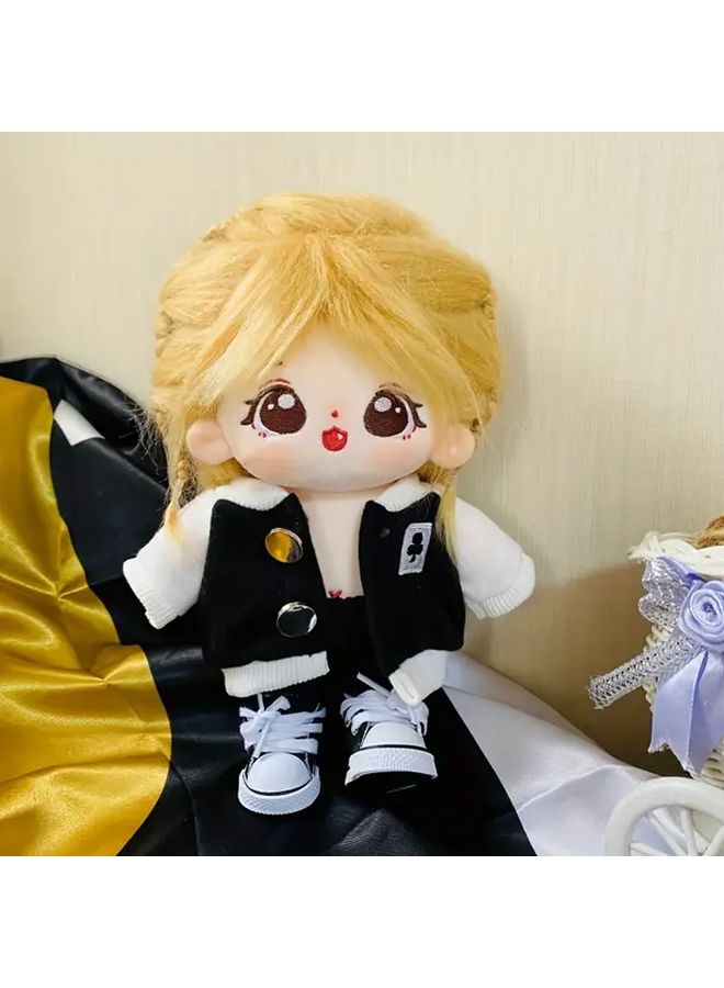 1 10 Sets Motorcycle Style Jacket Pants Shoes Collar For 20cm Handsome Dolls - Image 2