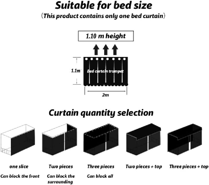 MioCloth Bunk Bed Curtains Dormitory Room Lightproof Decorative Roomate Privacy Cover Canopy Photo Background Decor Backdrop Blackout Curtain Stars - Image 4