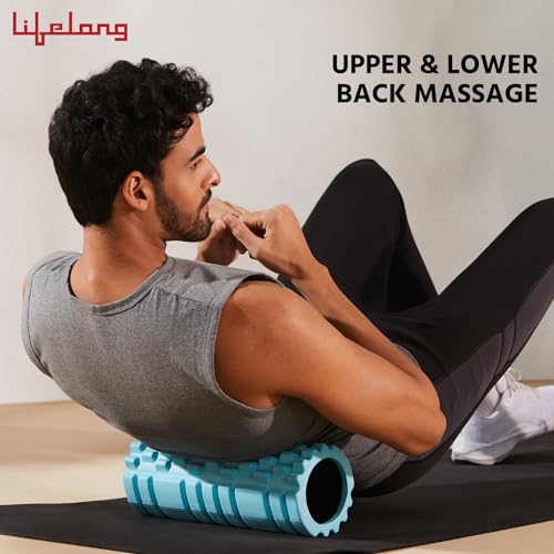 Lifelong Foam Roller for Exercise Gym- Deep Tissue Body Massage Roller for Back Pain, Neck & Knee Pain Relief- Yoga Roller Fitness Workout, Muscle Massager Equipment, Muscle Recovery, Stretching Tool - Image 4