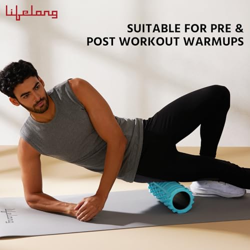 Lifelong Foam Roller for Exercise Gym- Deep Tissue Body Massage Roller for Back Pain, Neck & Knee Pain Relief- Yoga Roller Fitness Workout, Muscle Massager Equipment, Muscle Recovery, Stretching Tool - Image 3