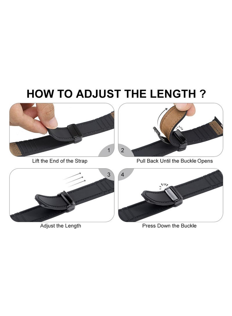 ملائكي  سوار مغناطيسي متوافق مع ساعة أبل مقاسات 44مم، 45مم، 49مم، 46مم، 42مم للرجال والنساء. سوار سيليكون رياضي بتصميم حلقة فردية، مناسب لـ iWatch السلسلة 10، 9، 8، 7، 6، 5، 4، 3، SE الإصدار الثاني، وألترا. - Image 4