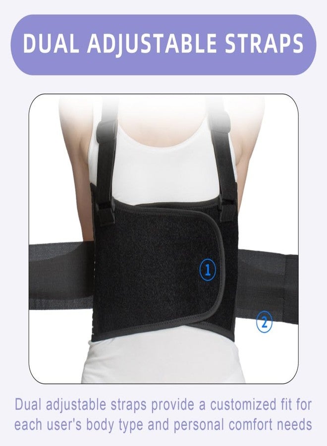 Malloraned Broken Rib Brace,Chest Wrap Ribs Support Belt(Black,X-Large) - Image 3