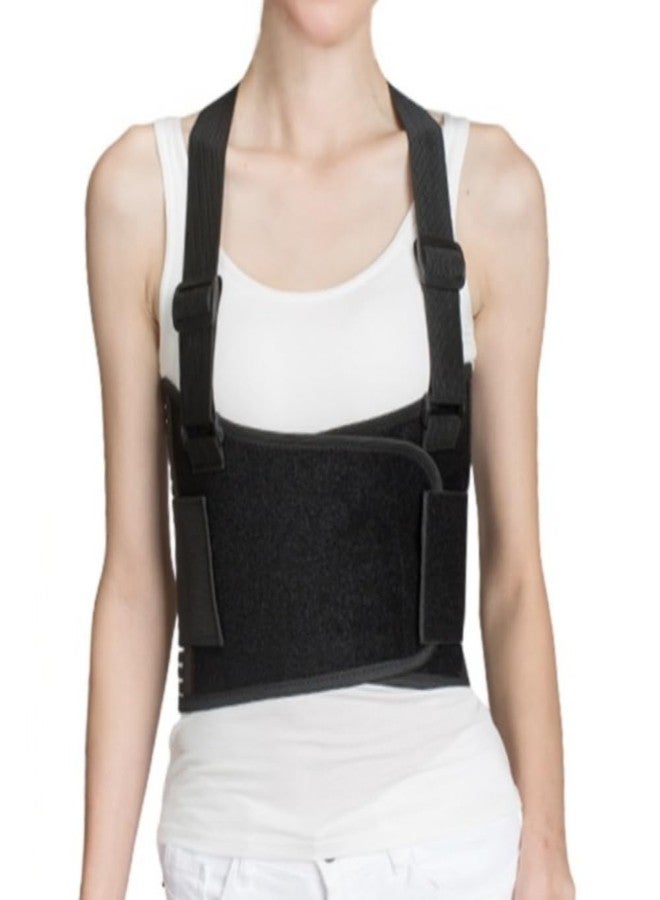 Malloraned Broken Rib Brace,Chest Wrap Ribs Support Belt(Black,X-Large) - Image 1