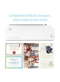 OSMILE A4/A5/A6 Laminator Machine,Lamination Machine,Hot & Cold Thermal Laminator for Home Office School Business Use with 15pcs Laminating Sheets & Paper cutter & Corner rounder  - Image 4