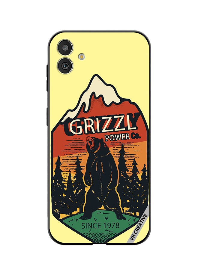 VR CREATIVE Protective Case Cover For Samsung Galaxy F14 Grizzly Bear Design Multicolour - Image 1