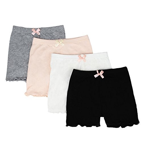 FreeNFond Girls Playground Bike Dance Shorts 4 Packs for Sports, Play Or Under Skirts - Image 2
