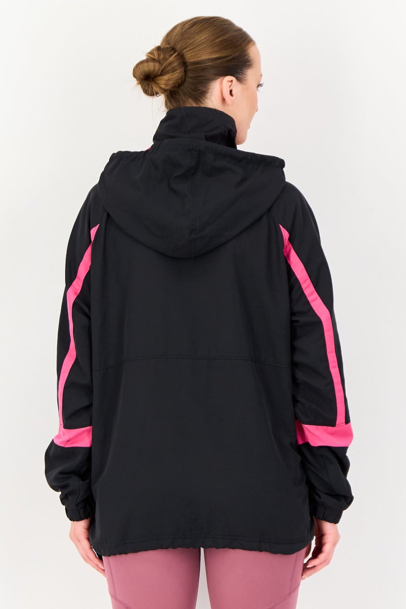 Reebok Women Sportswear Fit Long Sleeve Quarter Zip Outdoor Hoodie Jacket - Image 3
