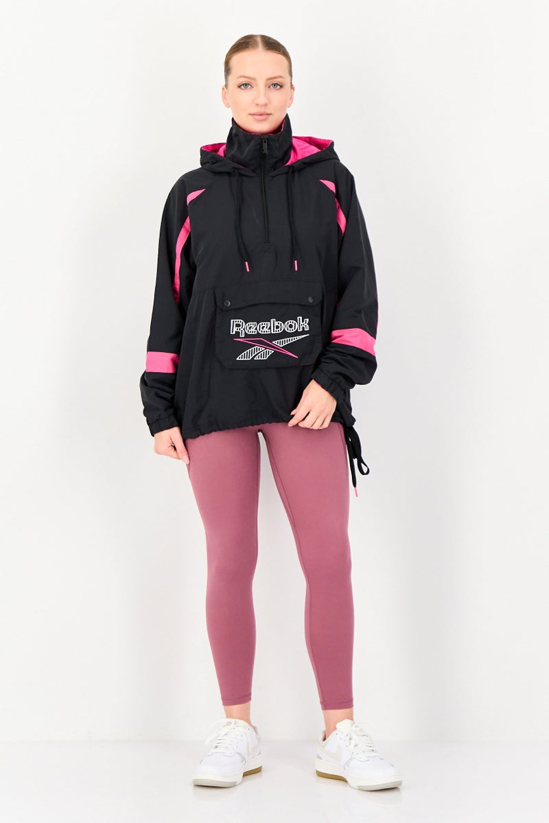 Reebok Women Sportswear Fit Long Sleeve Quarter Zip Outdoor Hoodie Jacket - Image 4