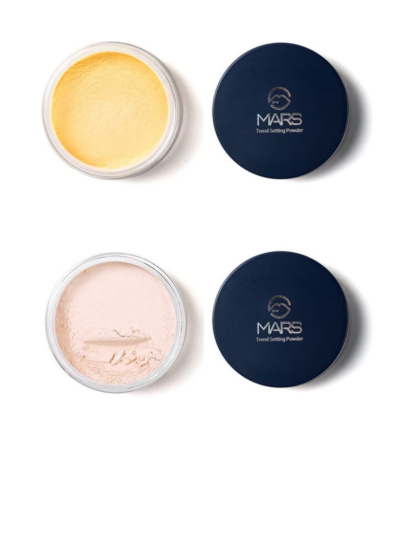 مارس MARS Trend Seting Ultra Fine Brightening Matte بودرة مضغوطة لتفتيح الموز 24 جم - Image 1