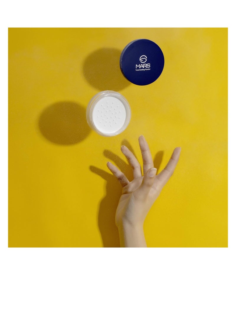 مارس MARS Trend Seting Ultra Fine Brightening Matte بودرة مضغوطة لتفتيح الموز 24 جم - Image 3