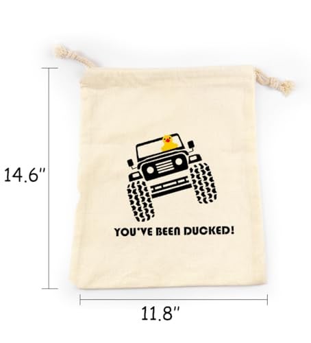 LANBAIHE You've Been Ducked, Duck Duck bag Rubber Duck Drawstring Bag, Reusable Rubber Duck Bag 14.6'' x 11.8'' inches, Great Gift for Any Duck Enthusiast - Image 3