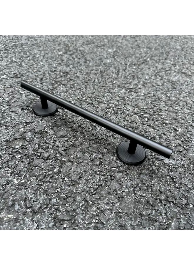 Black Aluminum Square Rod Pro Fingerboard Set With Deck And Obstacle Base - Image 3