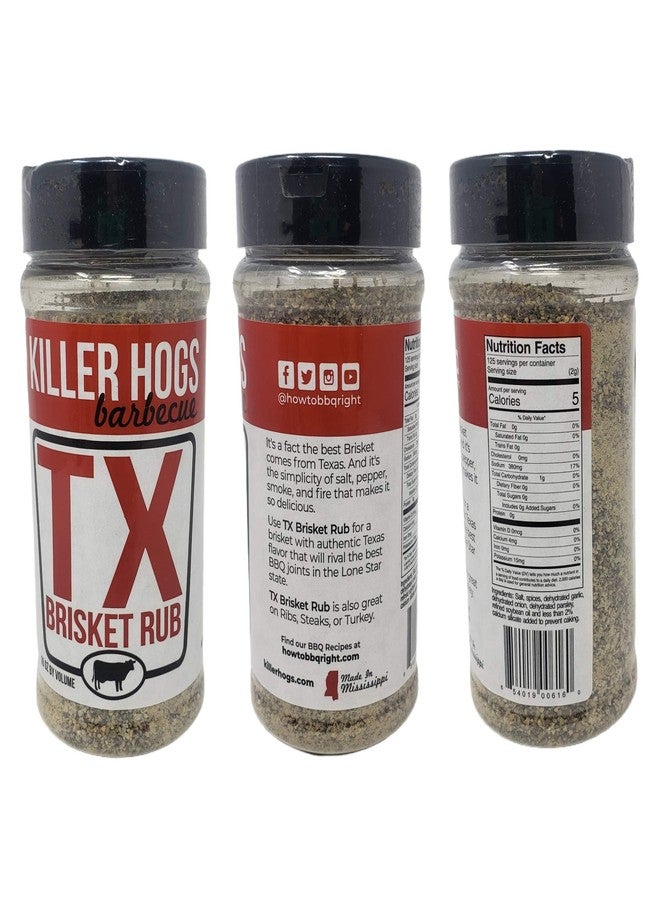 Killer Hogs مجموعة متنوعة من توابل الشواء من كيلر هوغز - توابل الشواء الحارة، وتوابل بريسكيت تكساس، وتوابل AP، وتوابل الشواء الأصلية - عبوة من 4 زجاجات - إجمالي 48 أونصة - توابل شواء كيلر هوغز بالجملة - Image 2